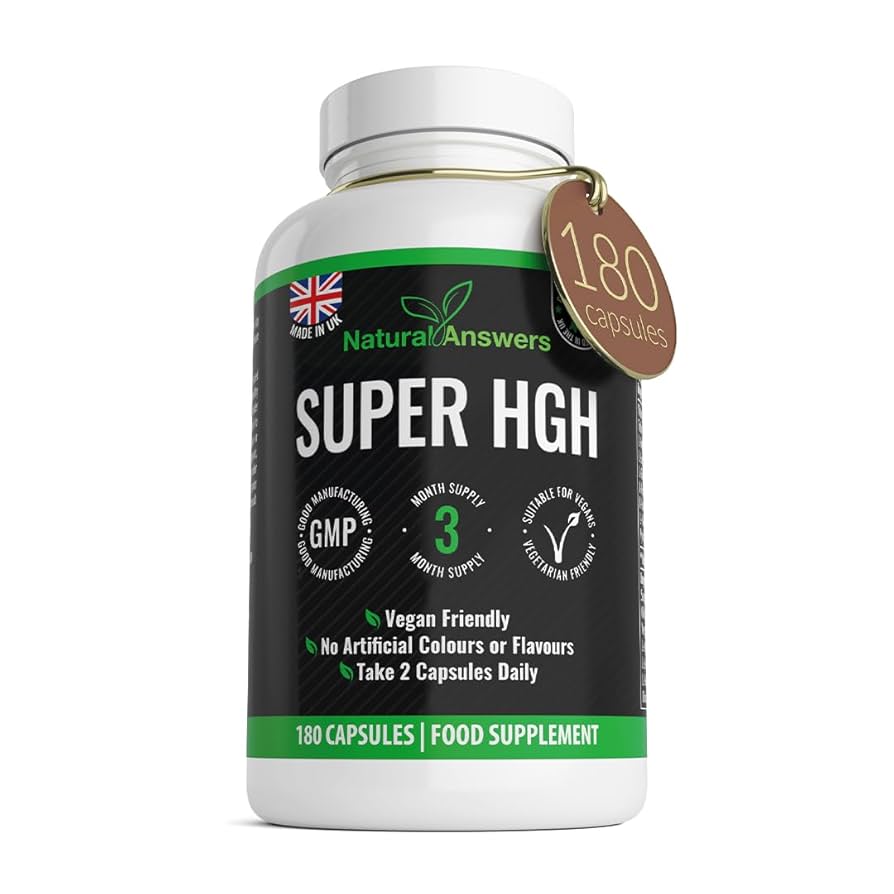 くっきーです。SUPER HGH 180 Super HGH Vegan Capsules - (3 Months Supply) 9-in-1 HGH